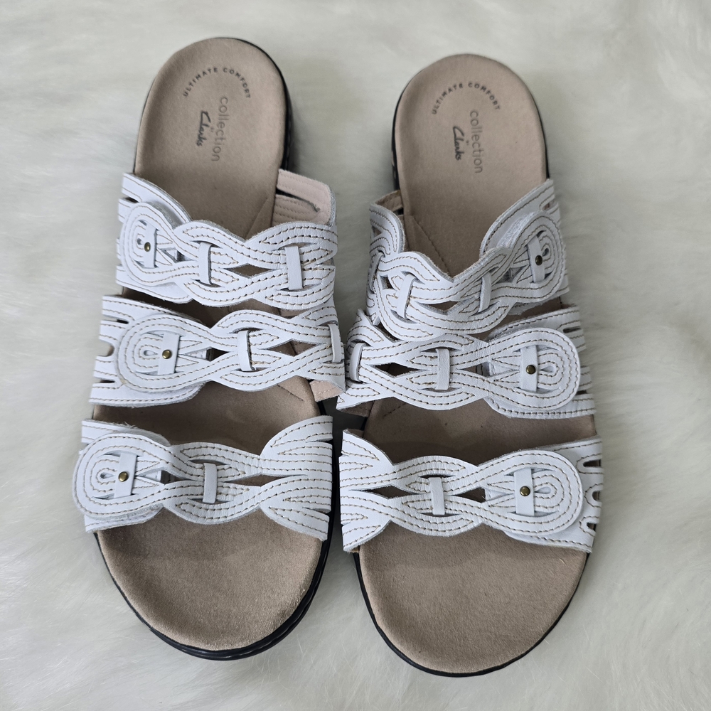 Clarks Leisa Faye Comfort Slide Sandals Women's 11 - Picture 2 of 8